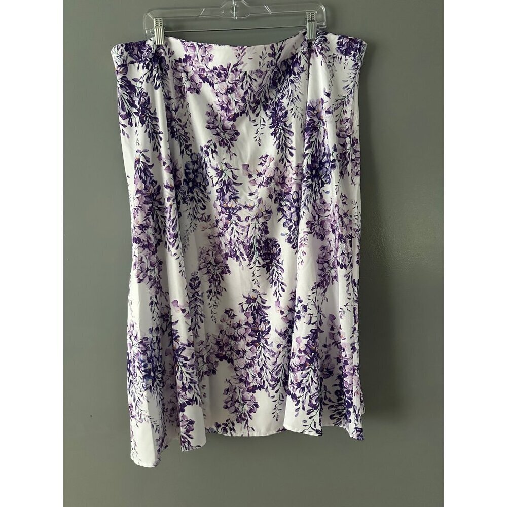 Size 4XL Floral Midi Skirt Zipper Back Cottagecore Chic Boho Aesthetic y2K